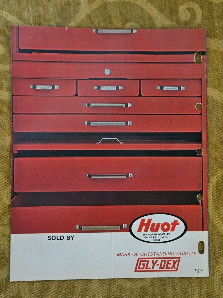1970s Huot GLY-DEX Tool Storage Catalog