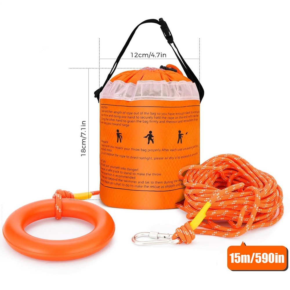 Boat Throwable Flotation Device High Buoyancy Boat Throw Cushion With Straps