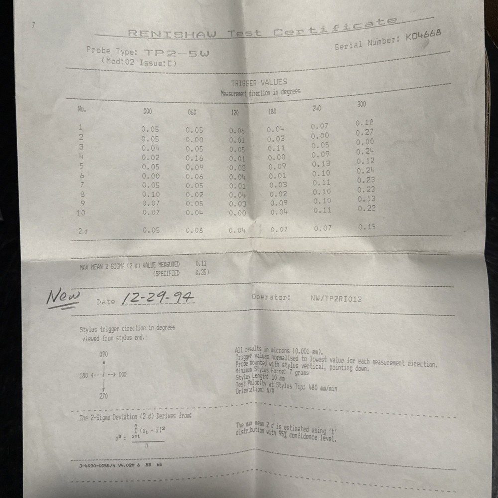 Renishaw PH6 Head Cable Assy