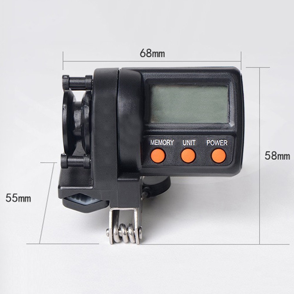 Practical Fishing Line Counter Electronic 999M Digital Display Adjustable