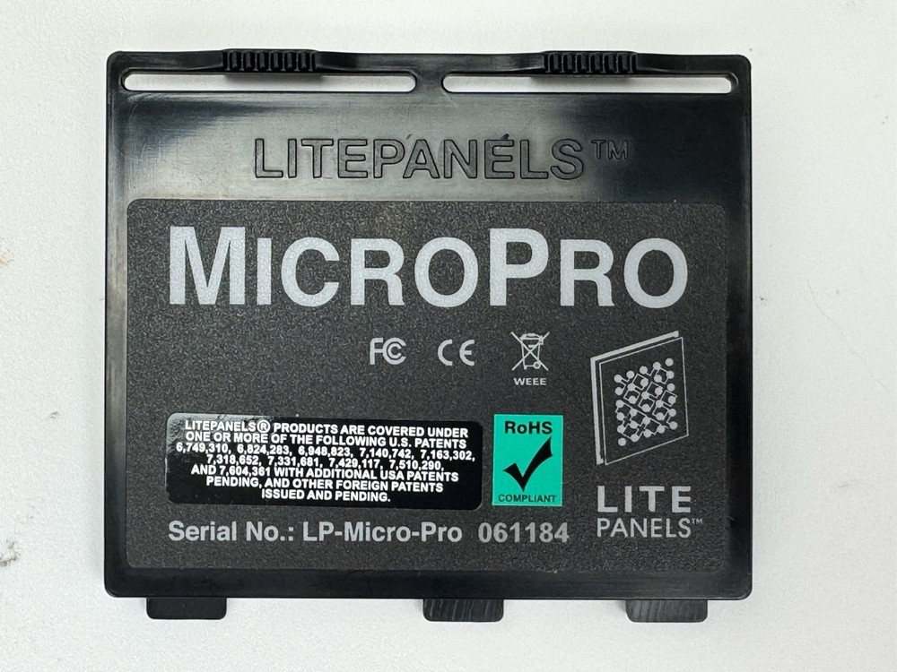 Litepanels MicroPro LED Camera Light Lite Panels Micro Pro with case