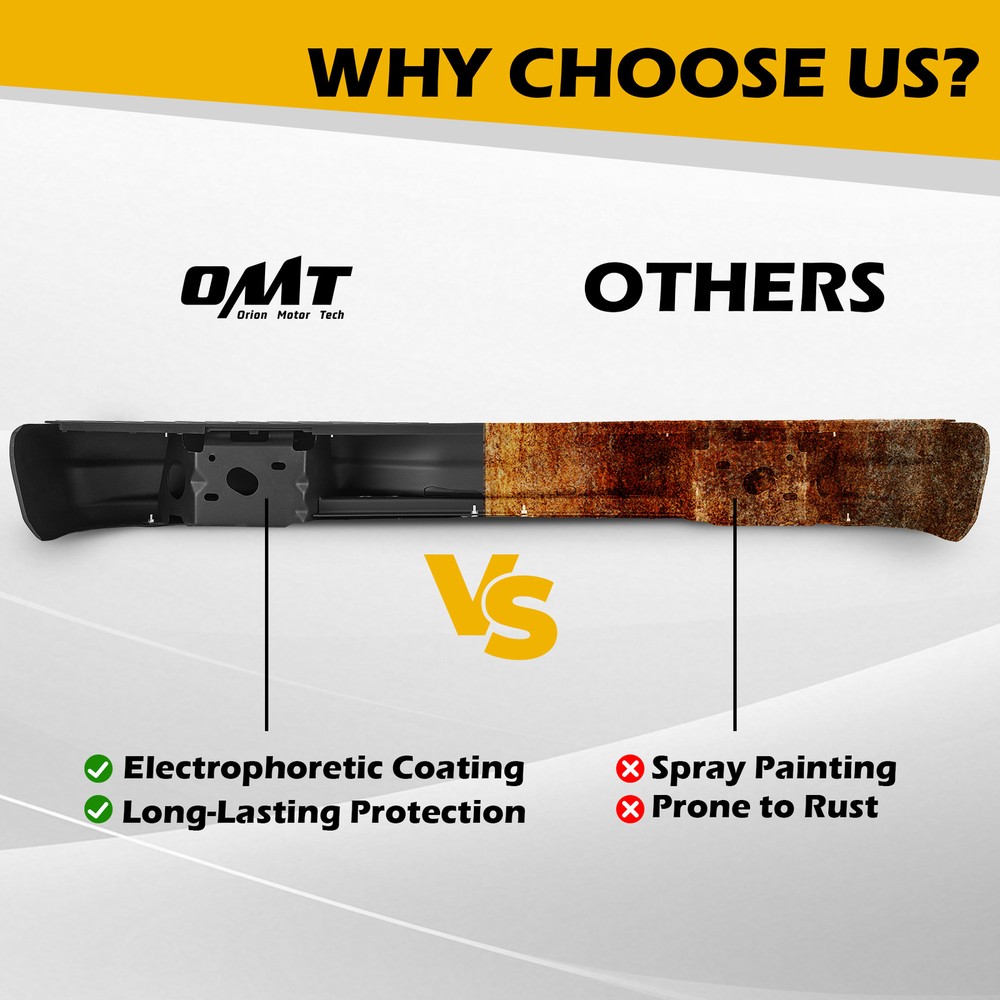 For 1992-2014 E150 E250 Ford Econoline Black Rear Step Bumper Assembly Completed