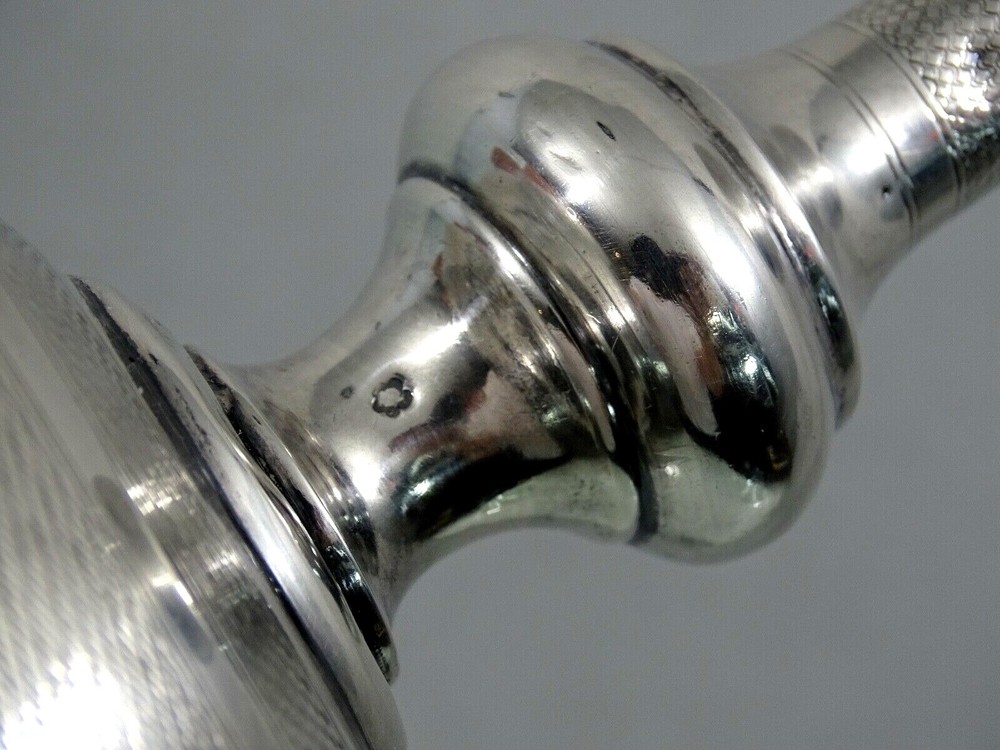 FINE ANTIQUE AUSTRIAN SILVER CANDLESTICK Hungarian sterling