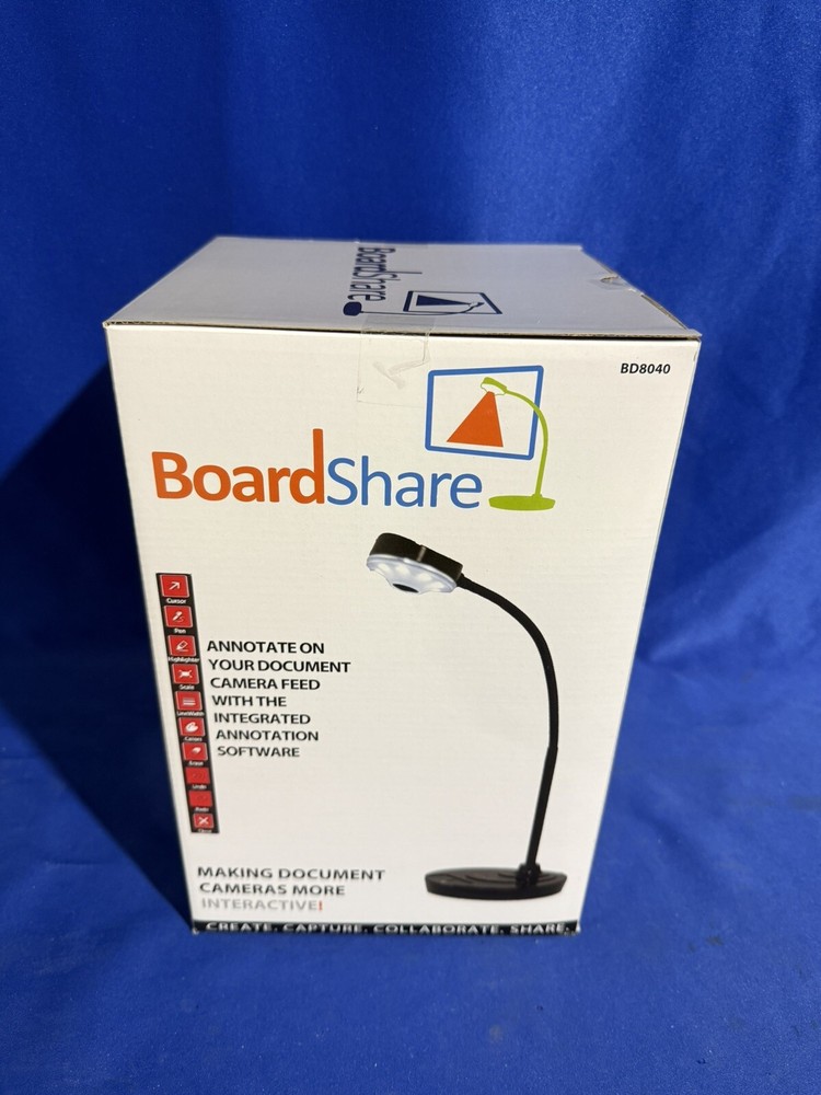 BoardShare Interactive Document Camera with Annotation - Appears Unused - READ