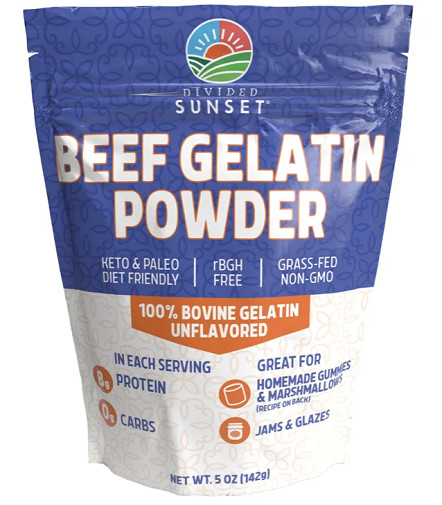 Divided Sunset Beef Gelatin Powder
