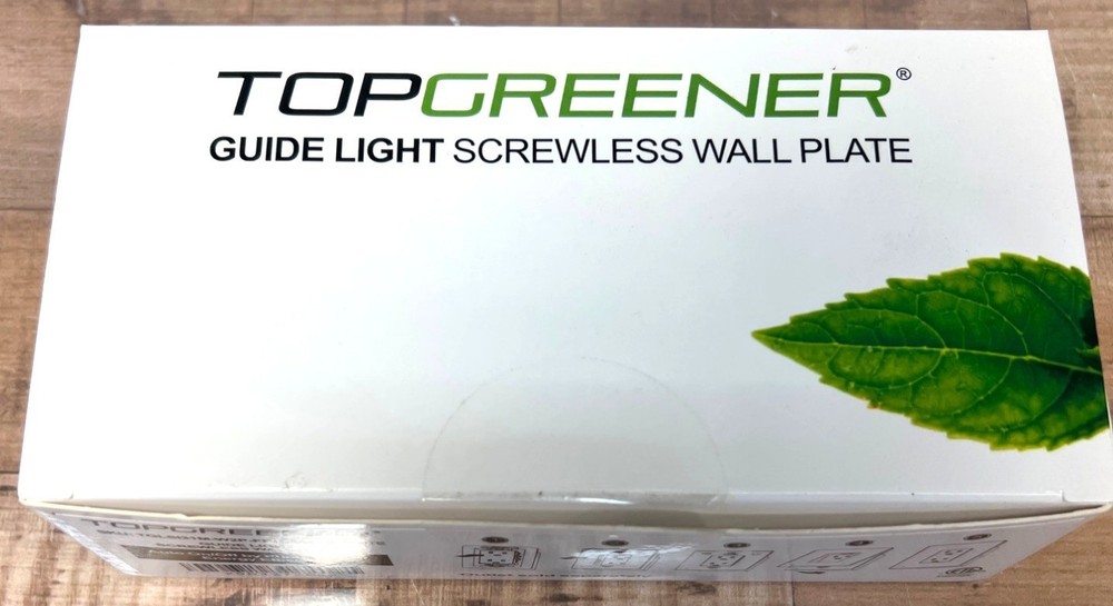 TopGreener Guide Light, Screwless Wall Plate Auto On/Off Energy Efficient