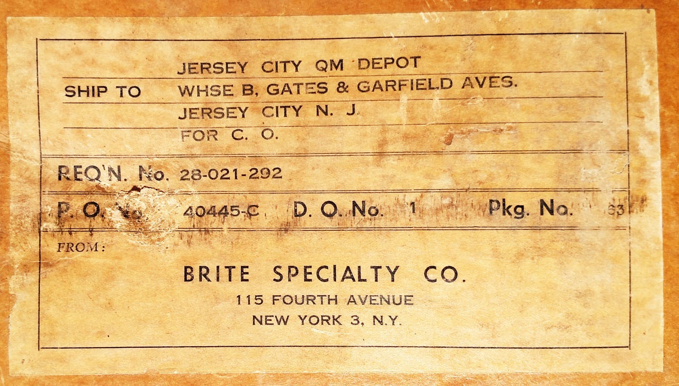 TWO (2) MINT ORIG WW2 1944-DATED GI-ISSUE BROWN LEATHER WATCH BANDS, GOATSKIN