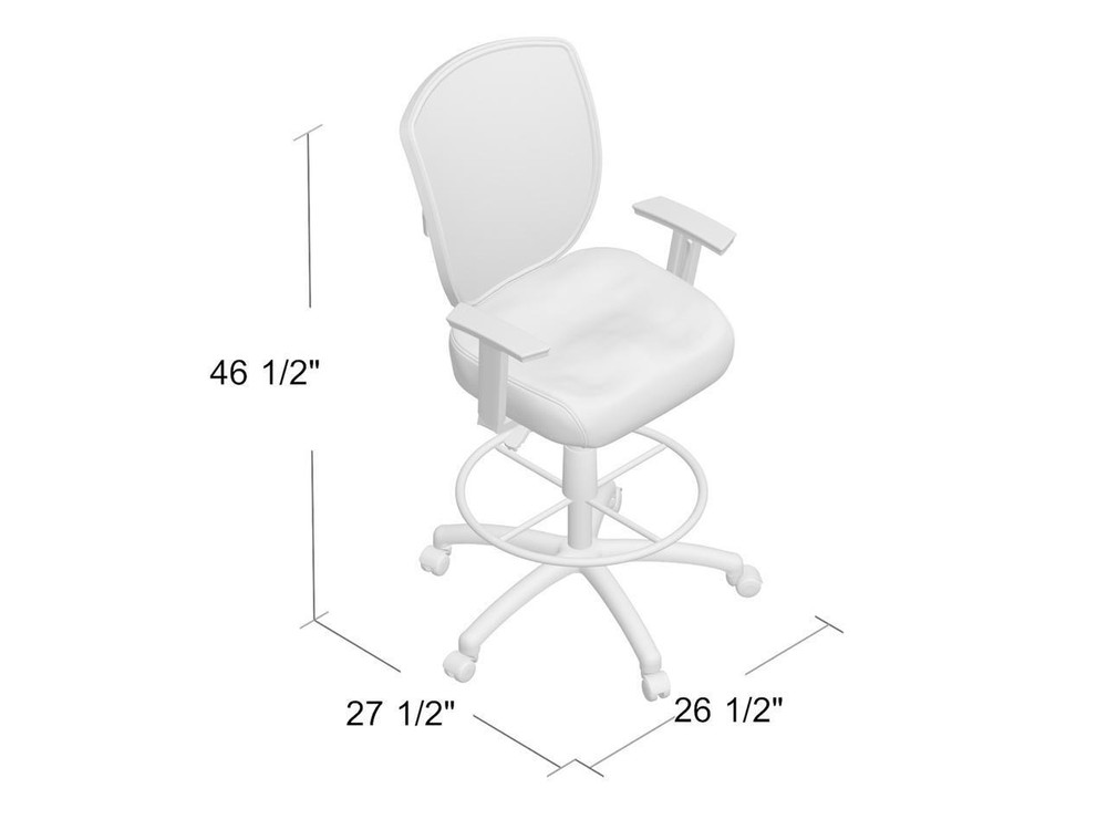 Boss Contract Mesh Drafting Stool