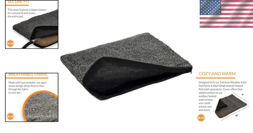 Soft & Breathable Small Animal Heated Pad Replacement Cover - Machine Washable