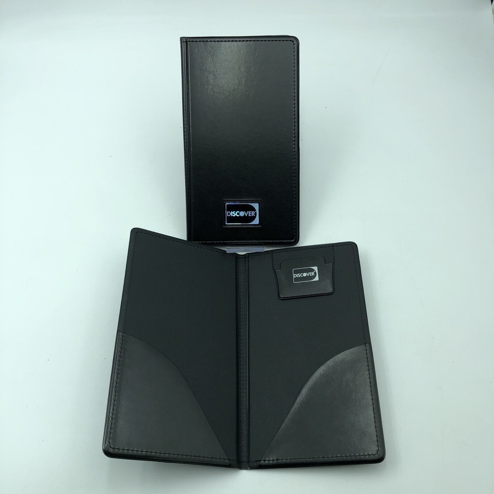 (LOT 2) New Double Panel Discover CHECK Books PRESENTERS RESTAURANT