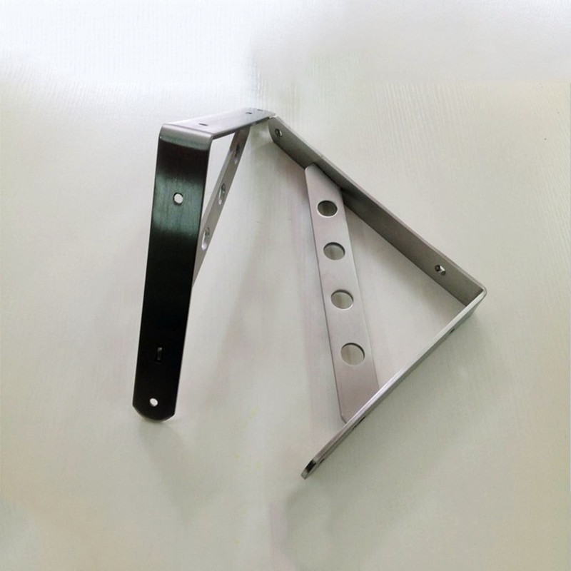 Brackets Wood Triangular Shelf Support Stainless Steel Brackets Thick Detachable