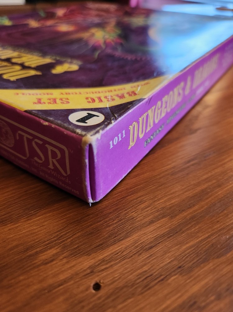 Basic Set Purple Box SEALED DICE moldvay 1011 D&D 11th printing BECMI dungeons