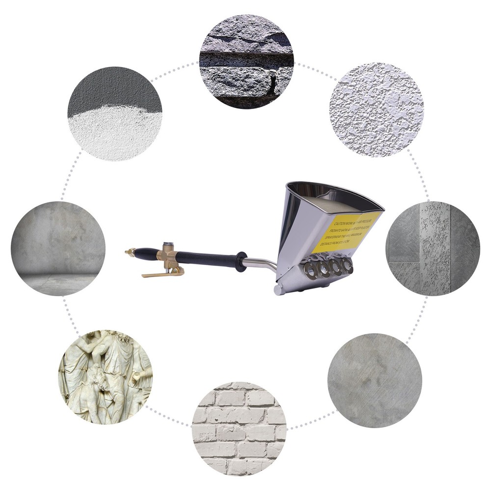 4-Jet Stucco Sprayer for Mortar and Plaster - Efficient Wall Application