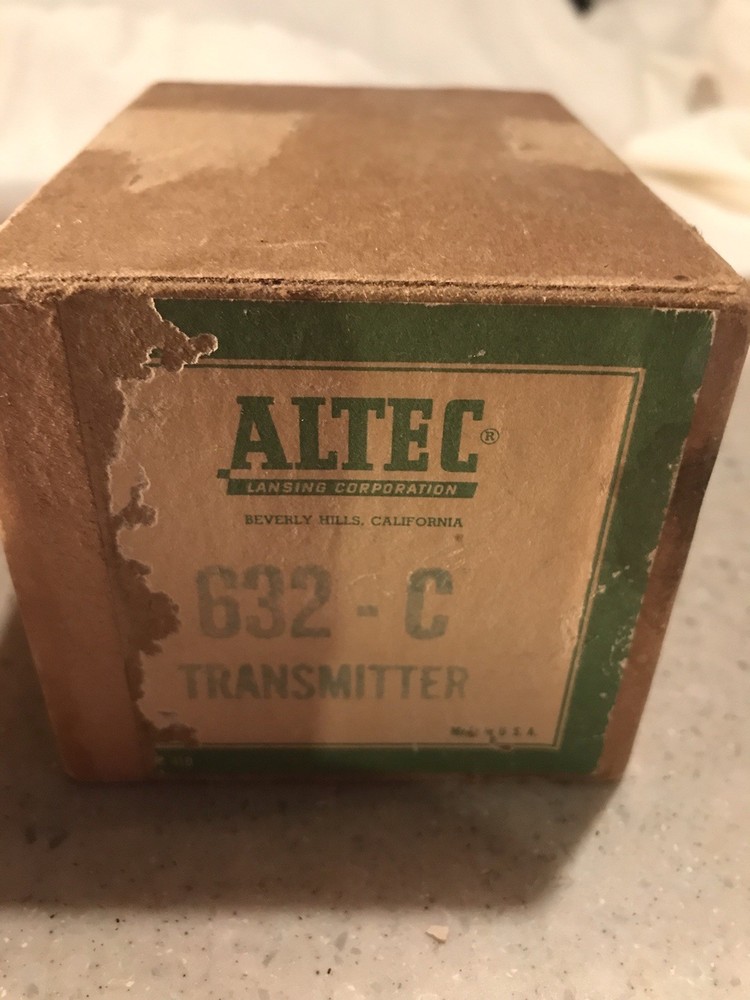 Vintage Alter 632-C Transmitter Microphone Head.