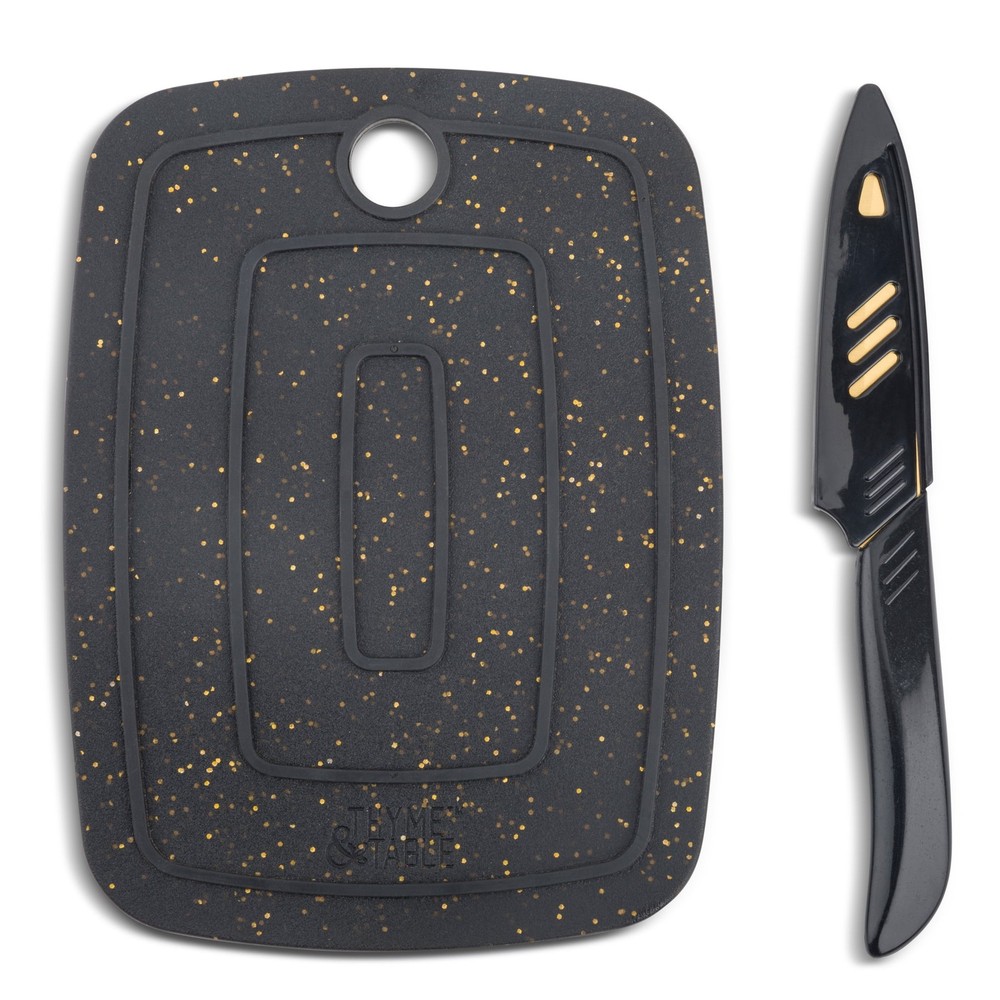 Thyme & Table Bar Board with Knife, 2-Piece Set