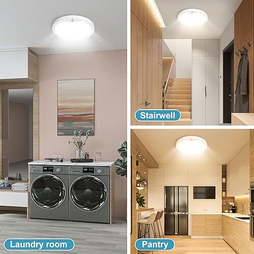 Hard-Wired Motion Sensor Ceiling Lights, 9in 20W Flush Mount Motion LED