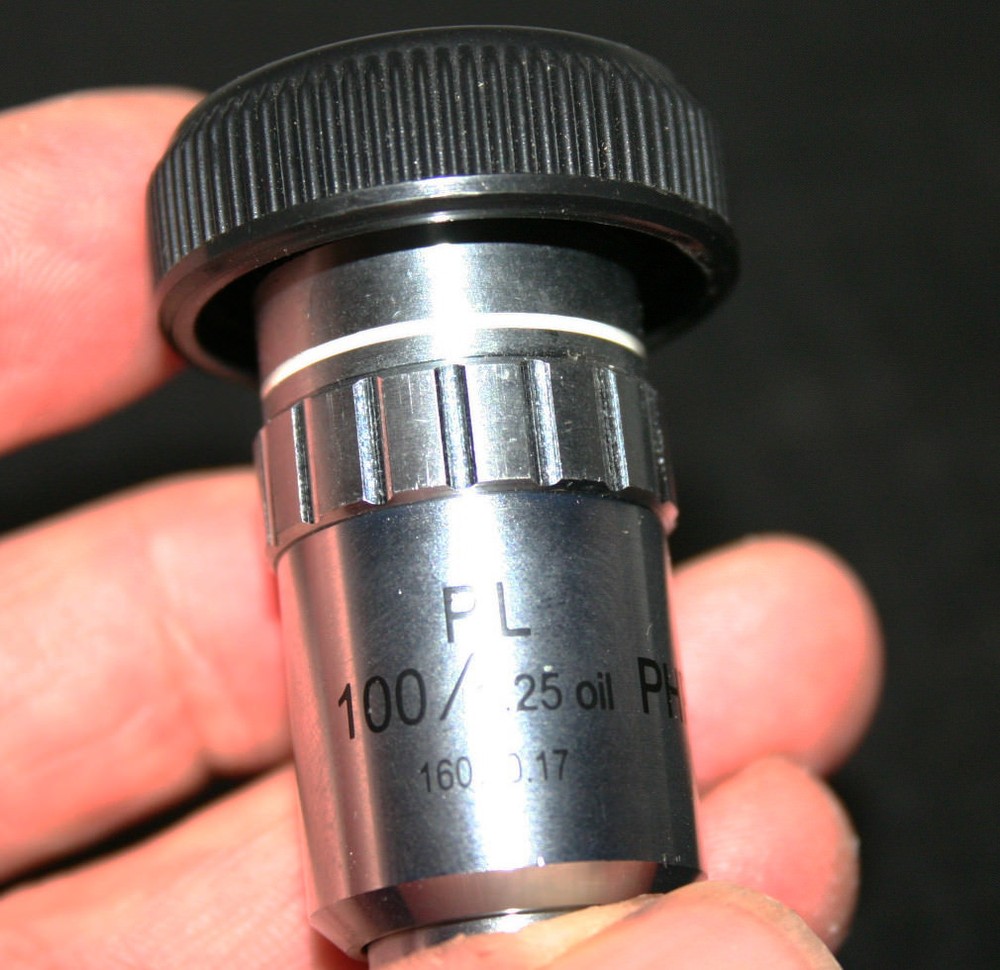 Fisher Microscope 100X Plan PHP Phase Contrast Objective New