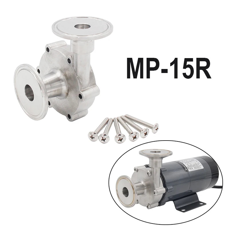 1.5in Tri Clamp 50.5mm Stainless Steel Pump Head MP-15R Magnetic Pump Homebrew