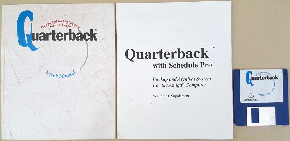 Quarterback v6.01 Backup Utility ©1992 CSS Central Coast Software for Amiga
