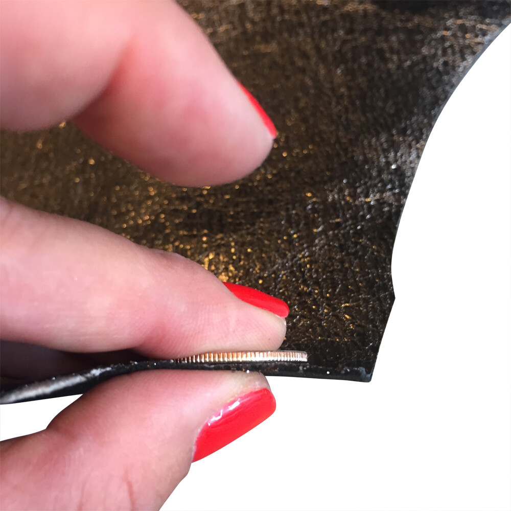 Metallic Rustic Goatskin Leather Hide, Material for Crafting, Bookbinding Fabric