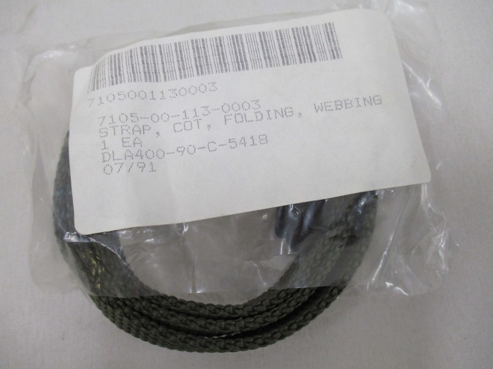 MILITARY ARMY COT REPLACEMENT WEBBING STRAP TIE DOWN FOLDING RETENTION KEEPER