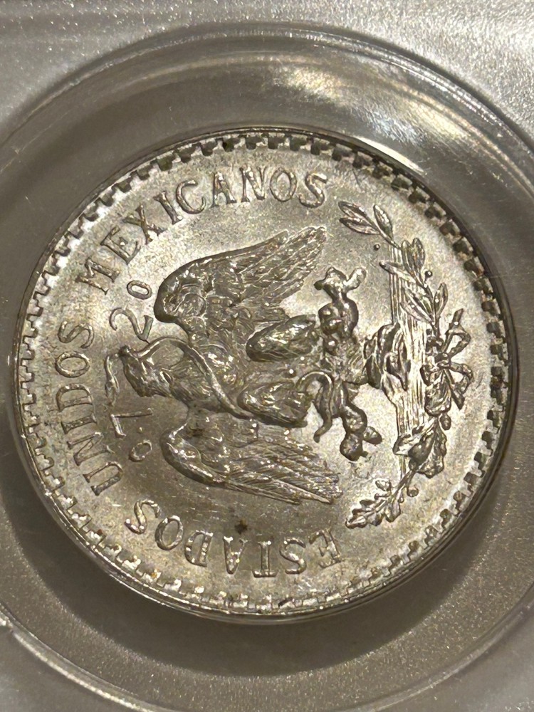 1944 M Mexico Silver Peso ANACS MS66
