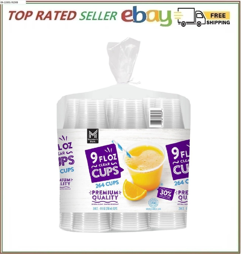 Member's Mark Clear Plastic Cups (9 oz., 264 ct.)