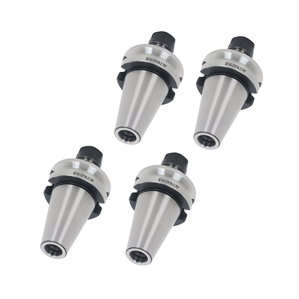 BT40 ER16 Toolholder Set 4 Pack 70L M16 Thread for CNC Machining