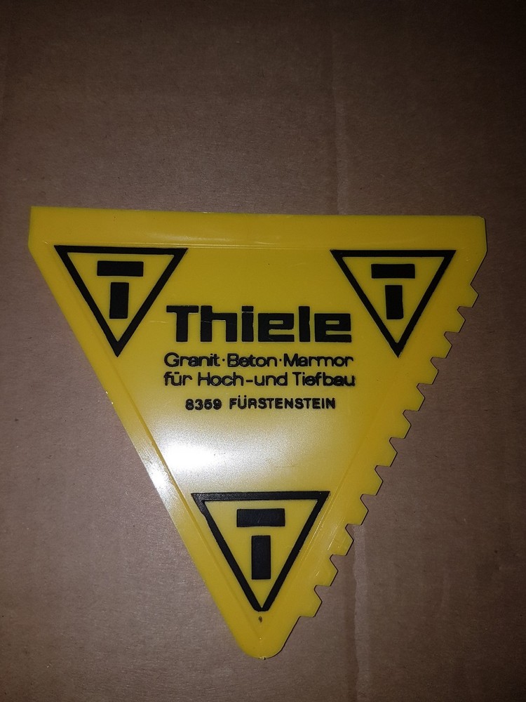 Ice scraper with advertising Thiele Fürstenstein