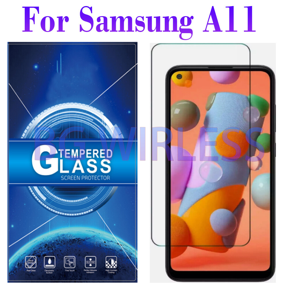 For Samsung Galaxy A11 Clear-TEMPERED GLASS SCREEN PROTECTOR ,Case Friendly