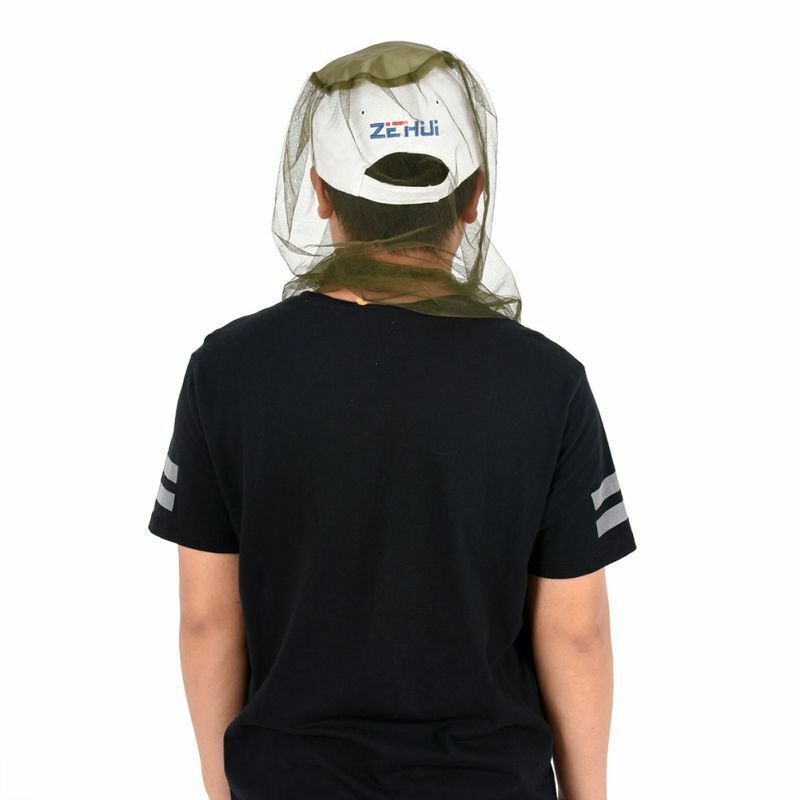 Outdoor Mosquito Resistance Bug Insect Bee Net Mesh Head Face Protector Cap Hat