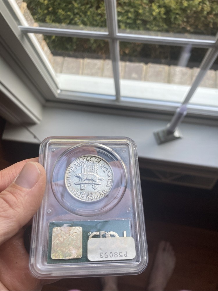 1936 Wisconsin Silver Half Dollar PCGS MS65 Old Holder