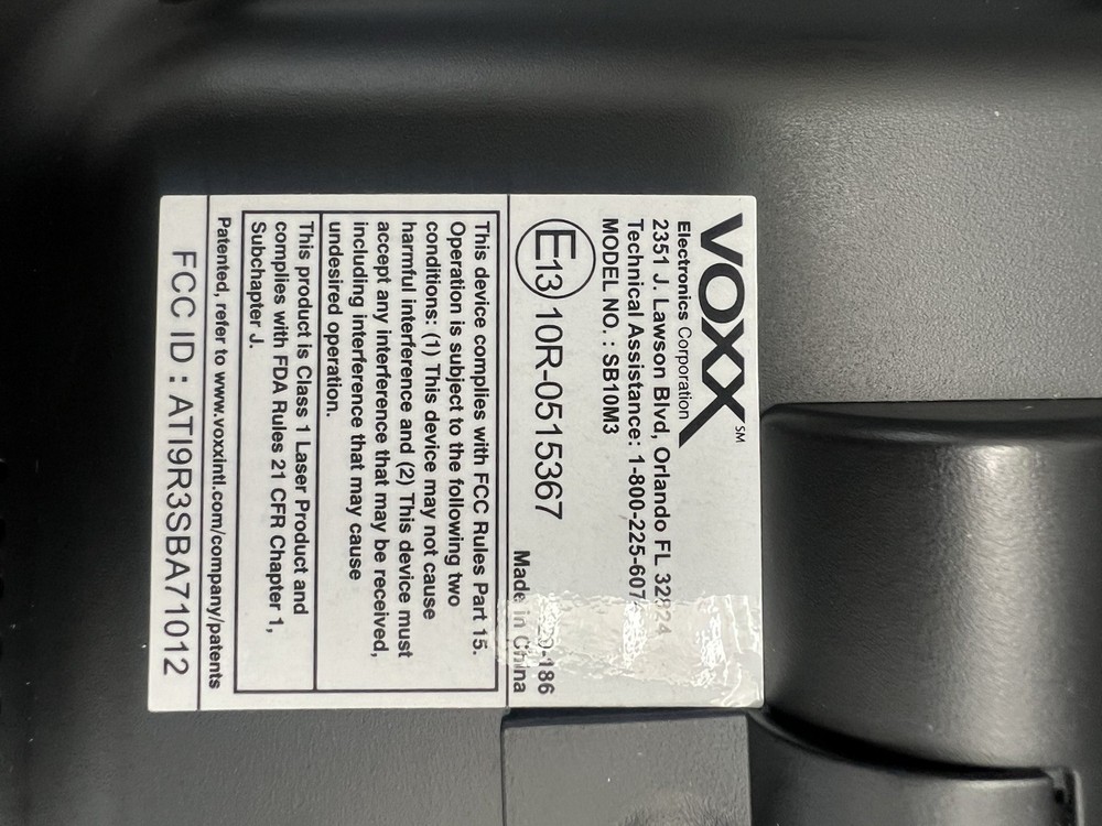 Voxx SB10M3 10" screen from AMROSSBA2 kit