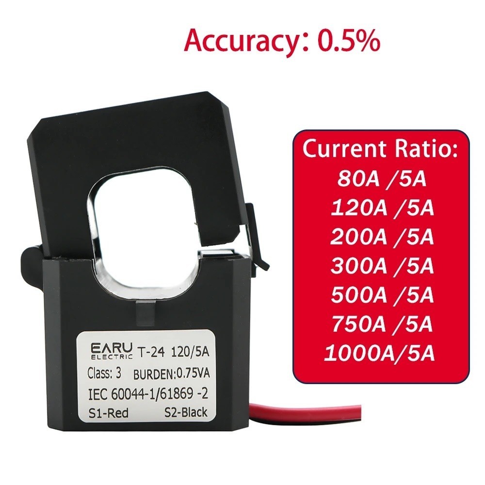 Current Split Core Clamp High Frequency Transformer Type CT 80A /5A 1000A/ 5A