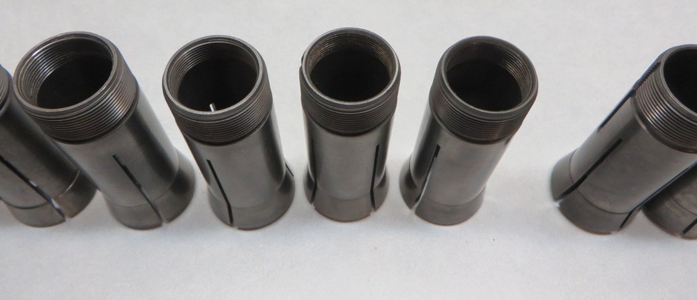 HARDINGE 5C COLLETS HEX AND SQUARE 8 PIECES " ALL USED"