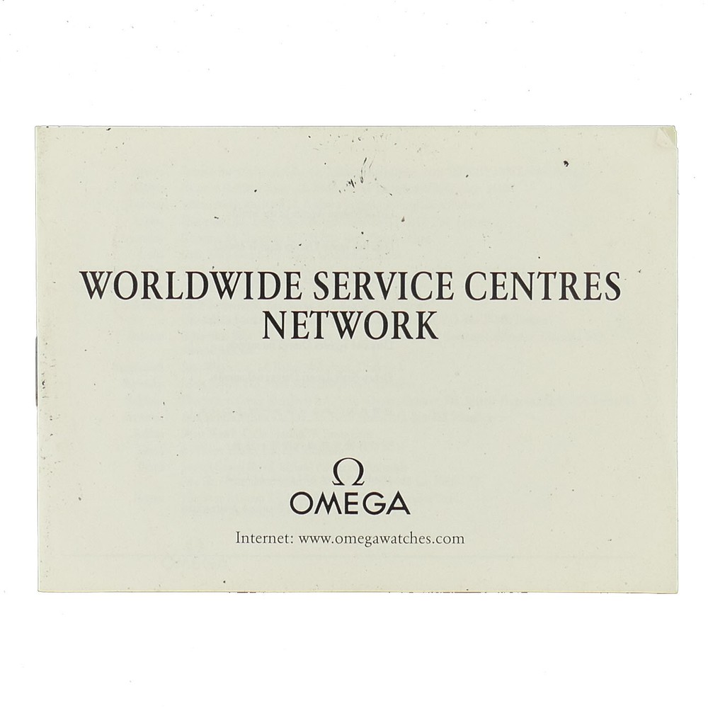 OMEGA WORLDWIDE SERVICE CENTRES NETWORK BOOKLET REF. 0306730M