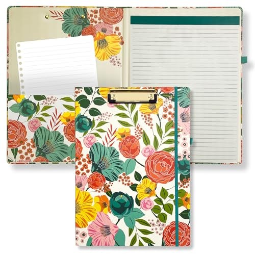 Steel Mill & Co Cute Clipboard Folio with Refillable Lined Notepad and