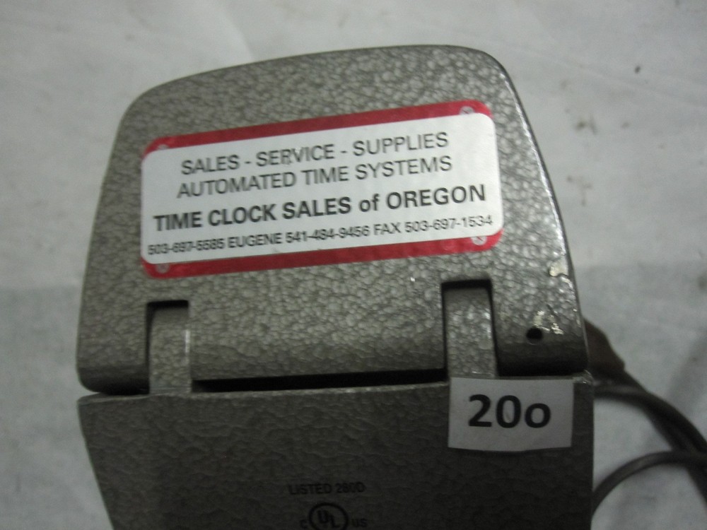 Rapidprint AR-E Electric Date Time Clock Stamp Machine NO Key