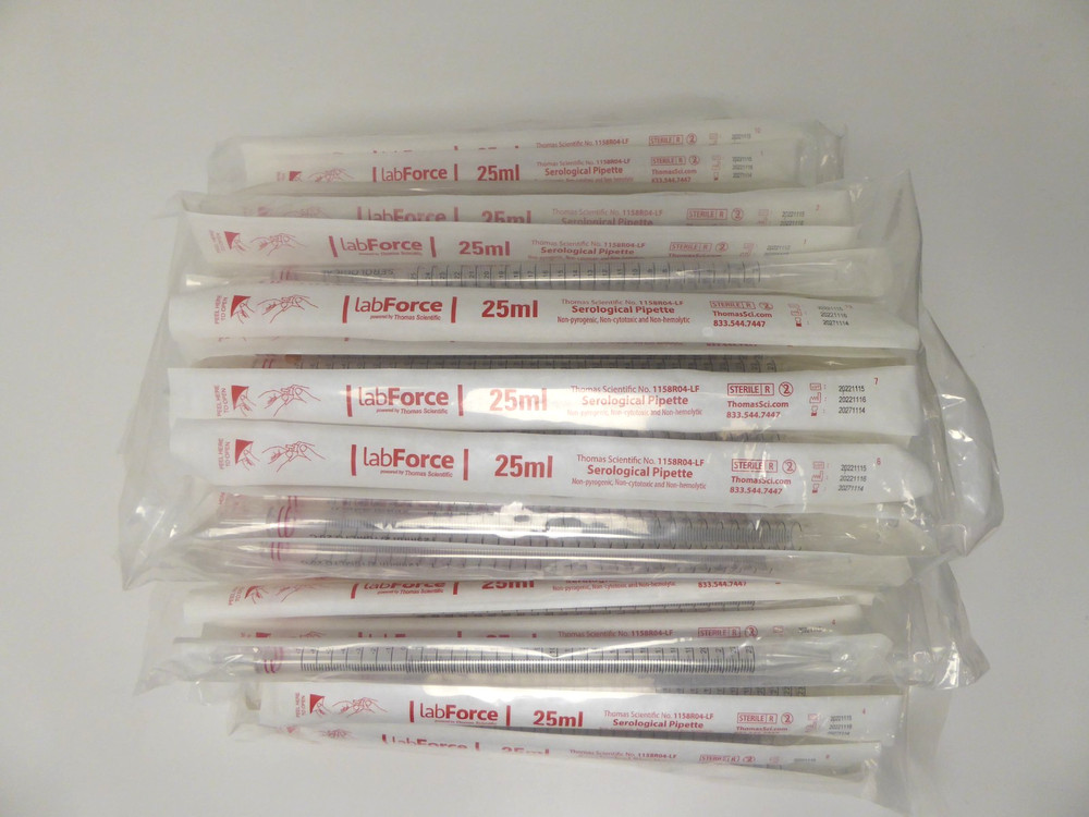 Thomas Scientific LabForce 25ml Serological Pipette Individually Wrapped 175ct