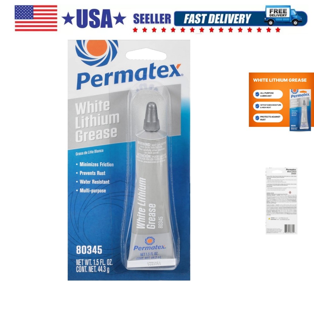 80345 White Lithium Grease, 1.5 oz.