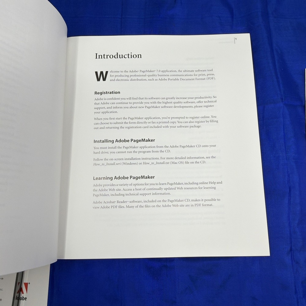 Adobe PageMaker 7.0 for Windows/Macintosh 2 Disc Set with Key Code