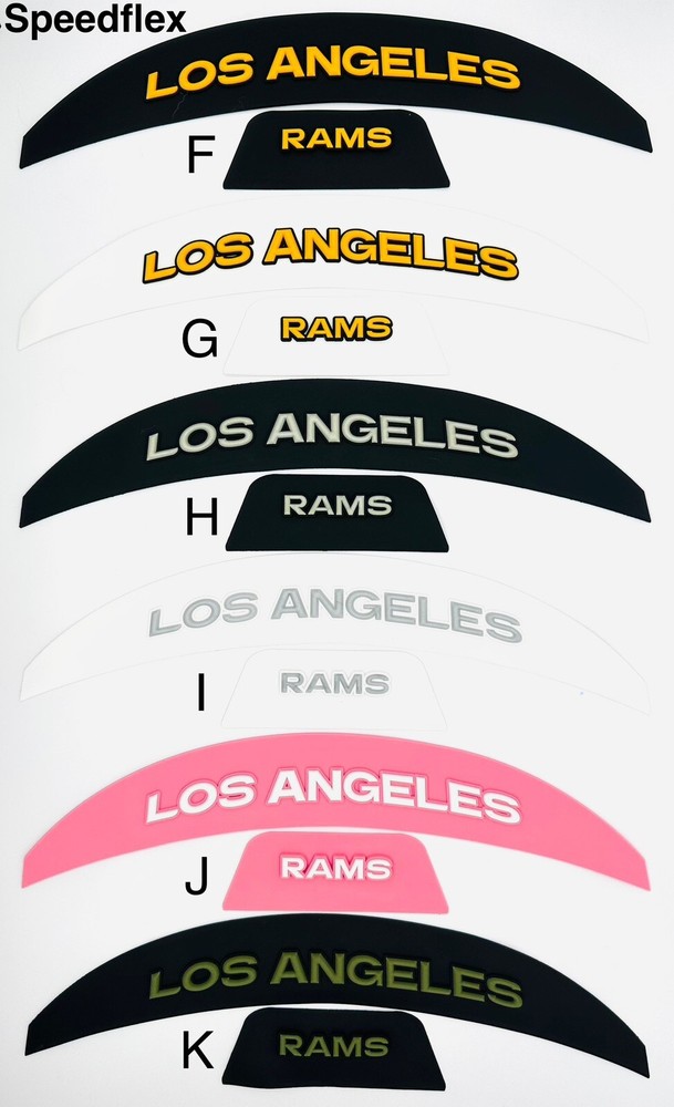 Rams Full Size Speed Flex 3D Helmet Bumpers