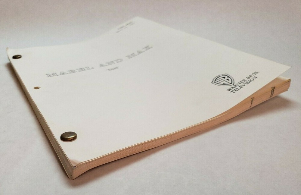 MABEL AND MAX / Suzanne Wong 1987 Unproduced TV Script Warner Bros PILOT EPISODE
