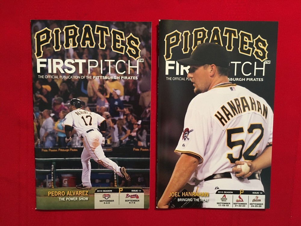2010 MLB Pittsburgh Pirates programs lot / Alvarez debut / McCutchen / Walker