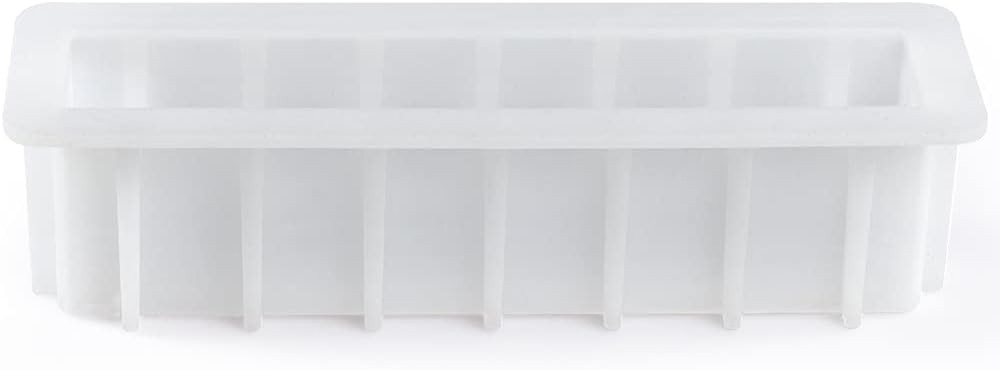 Loaf Soap Mold, 12" Large Rectangular Silicone Mold, Swirl Making Tool for DI...