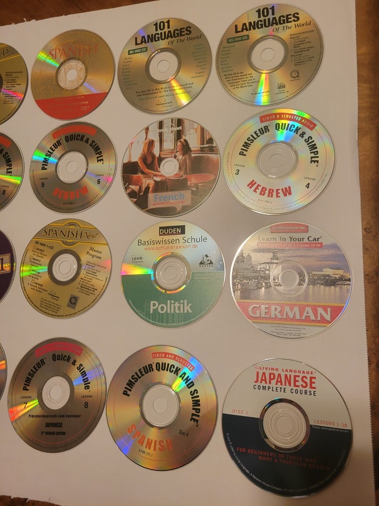 28 - Loose PC & CD Lot Various Language, Learning Typing & More ALL PHOTOGRAPHED