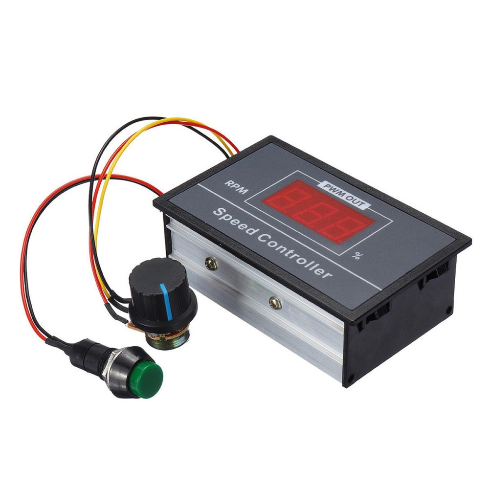 DC6-60V 30A PWM Motor Speed Controller w/ Digital Display & Start Stop Switch