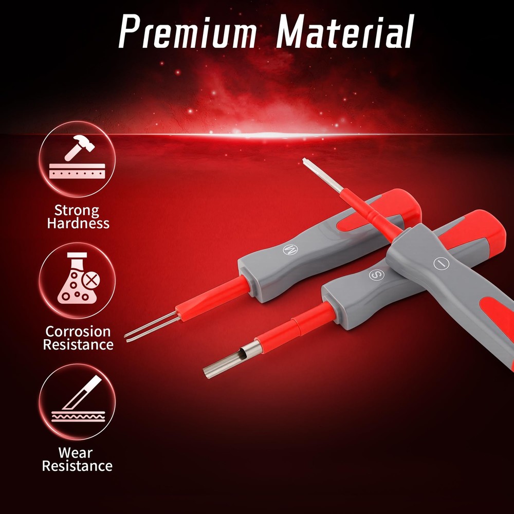 26PCS Universal Terminal Removal Tool Kit, Connector Pin Removal Tool for Rep...