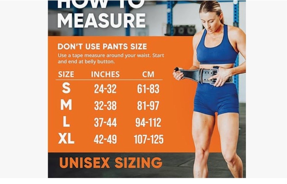 Size Medium Unisex Weight Lifing Belt