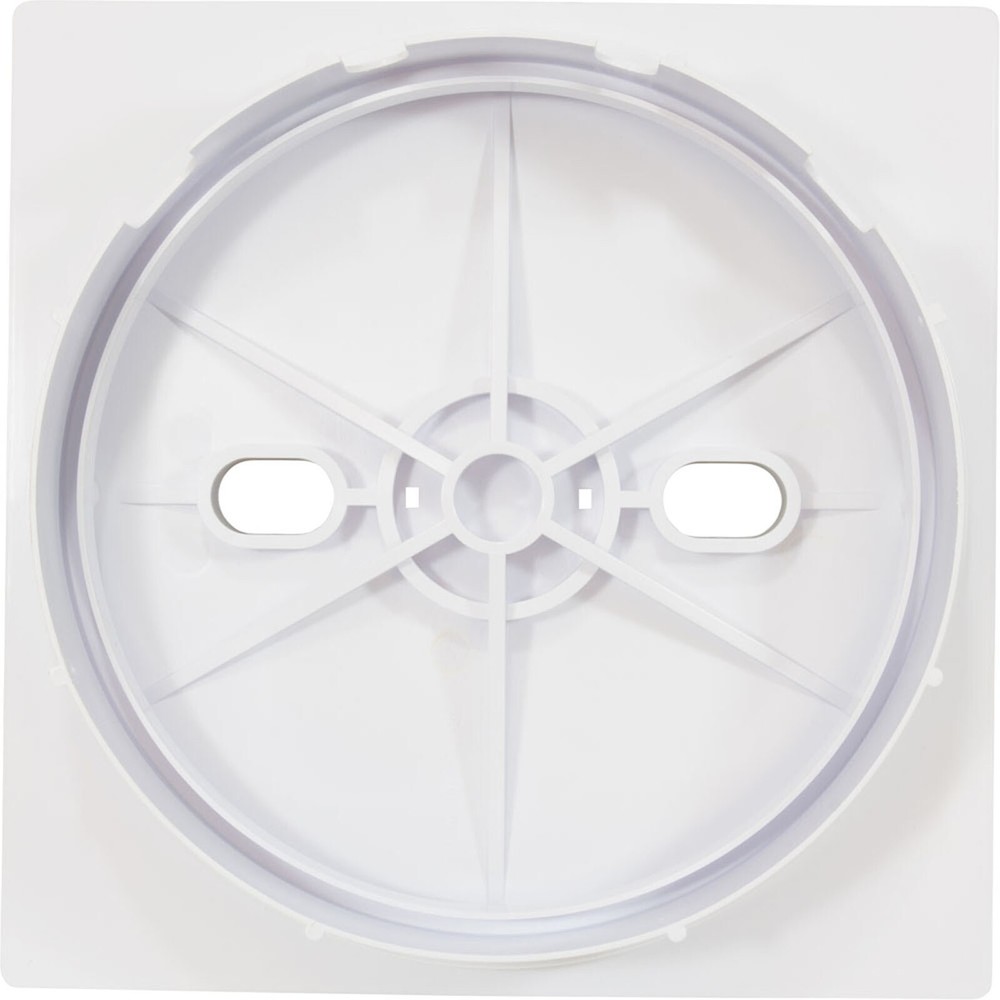 Square Lid And Collar Assembly, White